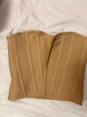 PrettyLittleThing beige waist corset